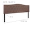 Flash Furniture King, Cambridge Headboard, Camel Fabric HG-HB1708-K-C-GG - alternate 4